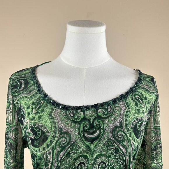 Green INC Mesh Sequin Fairy Top - Picture 2 of 3